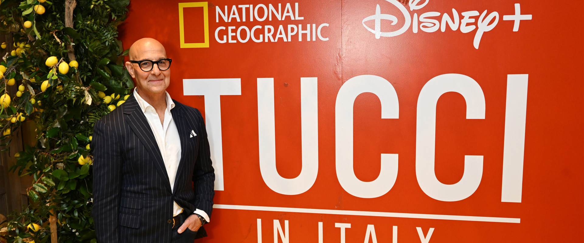 Stanley Tucci attends a special screening of Disney+ and National Geographic’s ‘Tucci in Italy’ Season 2 at The Soho Hotel on May 8, 2026 in London, England. (Photo by Dave Benett/Getty Images for National Geographic & Disney+)